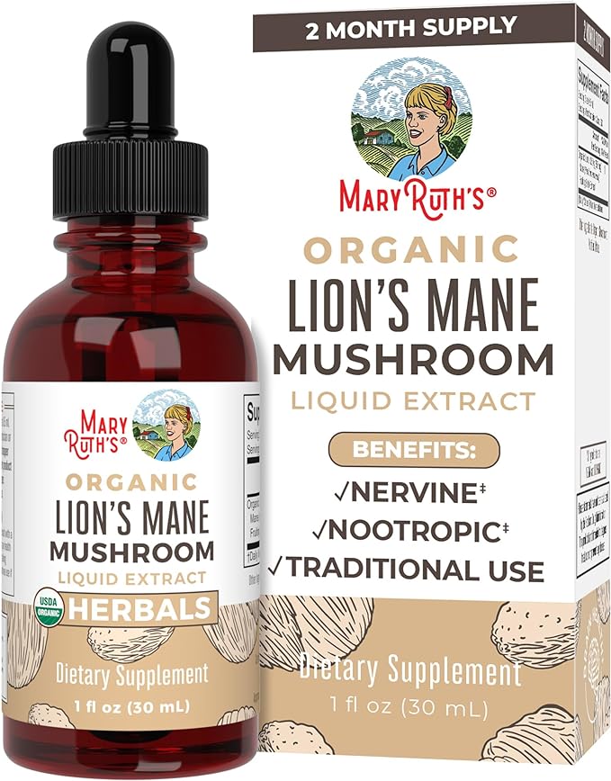 MaryRuths Organic Lion's Mane Liquid Drops 1 fl. oz