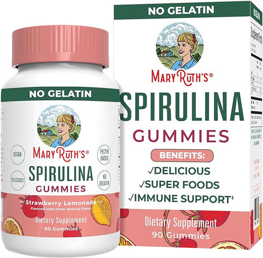 MaryRuth Organics Spirulina Gummies Made with Organic Spirulina