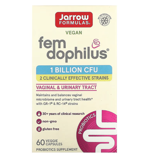 Jarrow Formulas, Vegan Fem Dophilus, 1 Billion CFU, 60 Veggie Capsules