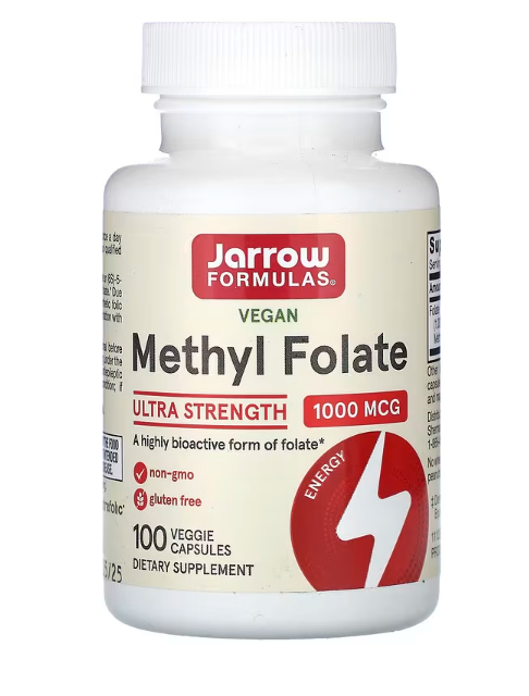 Jarrow Formulas, Methyl Folate, 1,000 mcg, 100 Veggie Capsules