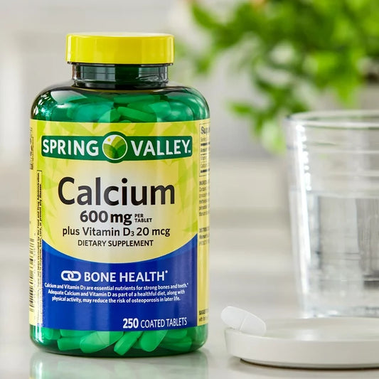 Calcium Plus Vitamin D Tablets Dietary Supplement, 600 mg, 250 Count
